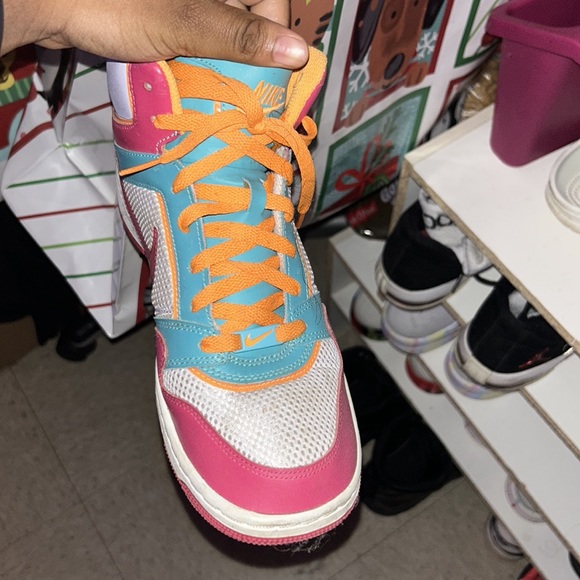 White & Pink Solar NIKES - Picture 3 of 5